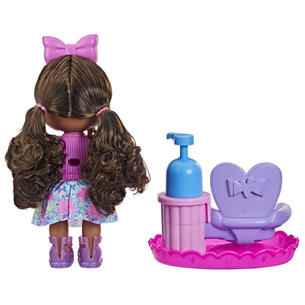 Boneca Baby Alive Sudsy Styling Negra 30cm - F6147 - Hasbro - 4