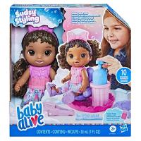 Boneca Baby Alive Sudsy Styling Negra 30cm - F6147 - Hasbro - 1