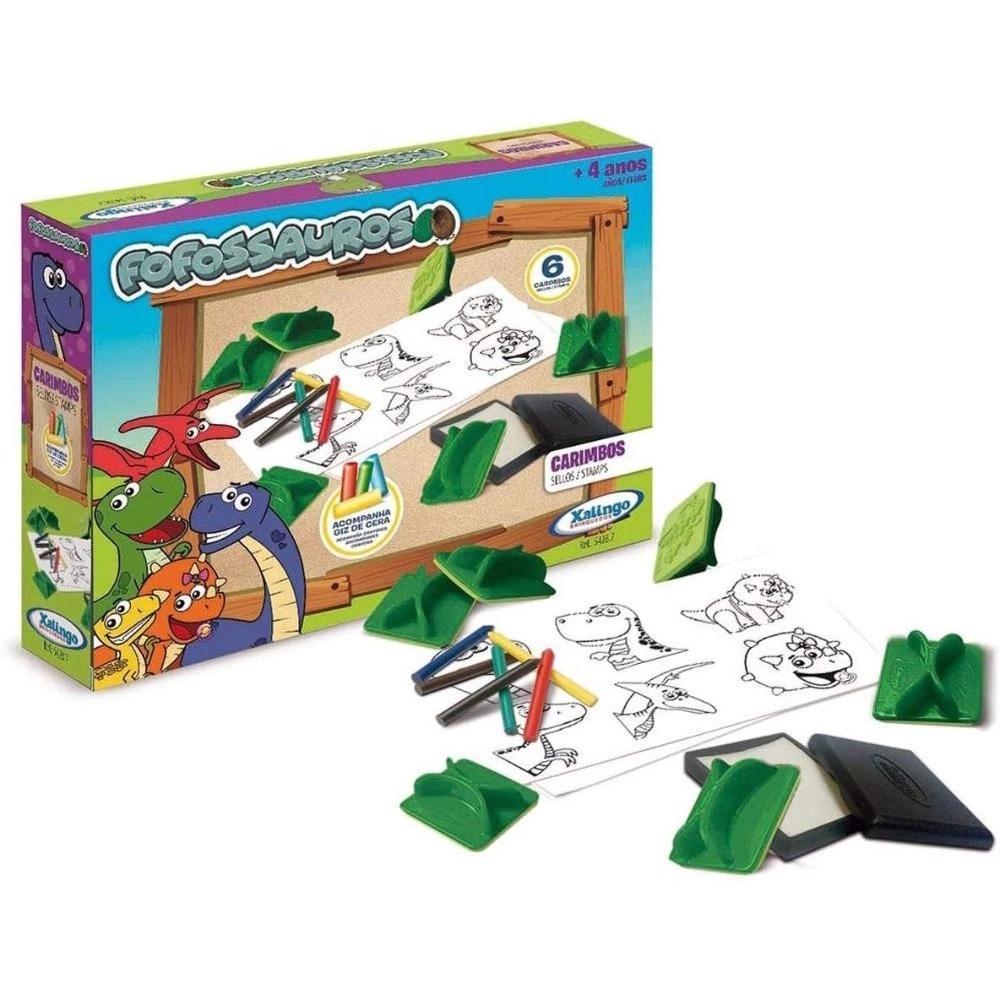 Conjunto de Carimbos - Fofossauros - Xalingo - 1