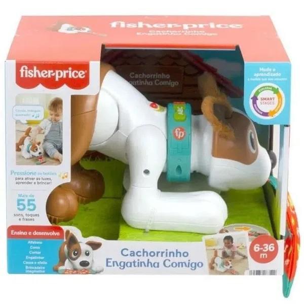 Cachorrinho Engatinha Comigo - Fisher Price HHC55 - Mattel - 1
