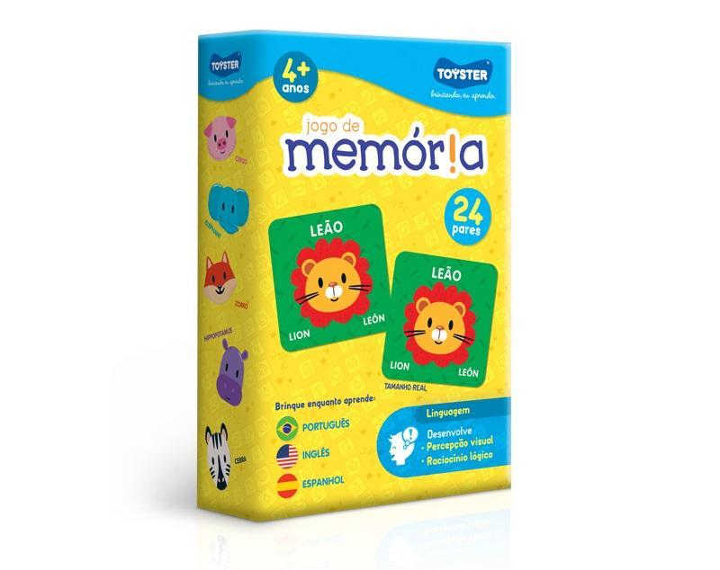 Jogo de Memória Trilingue - Toyster - 1