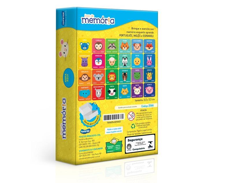 Jogo de Memória Trilingue - Toyster - 4