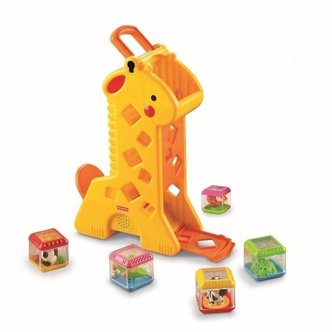 Fisher Price Girafa Com Blocos - B4253 - Mattel - 1