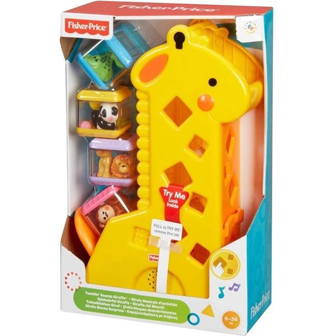 Fisher Price Girafa Com Blocos - B4253 - Mattel - 3