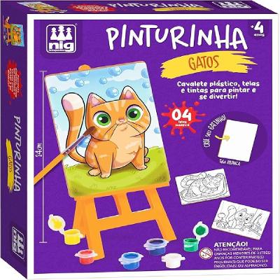 Kit de Pintura Pinturinha Gatos - Nig Brinquedos