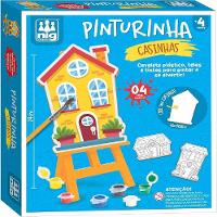 Kit de Pintura Infantil Pinturinha Casinhas - Nig Brinquedos - 1