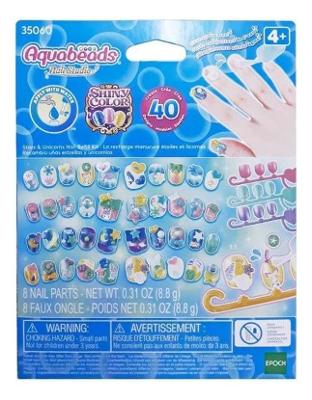 Kit Aquabeads Refil Nail - Studio Stars E Unicorns - Epoch