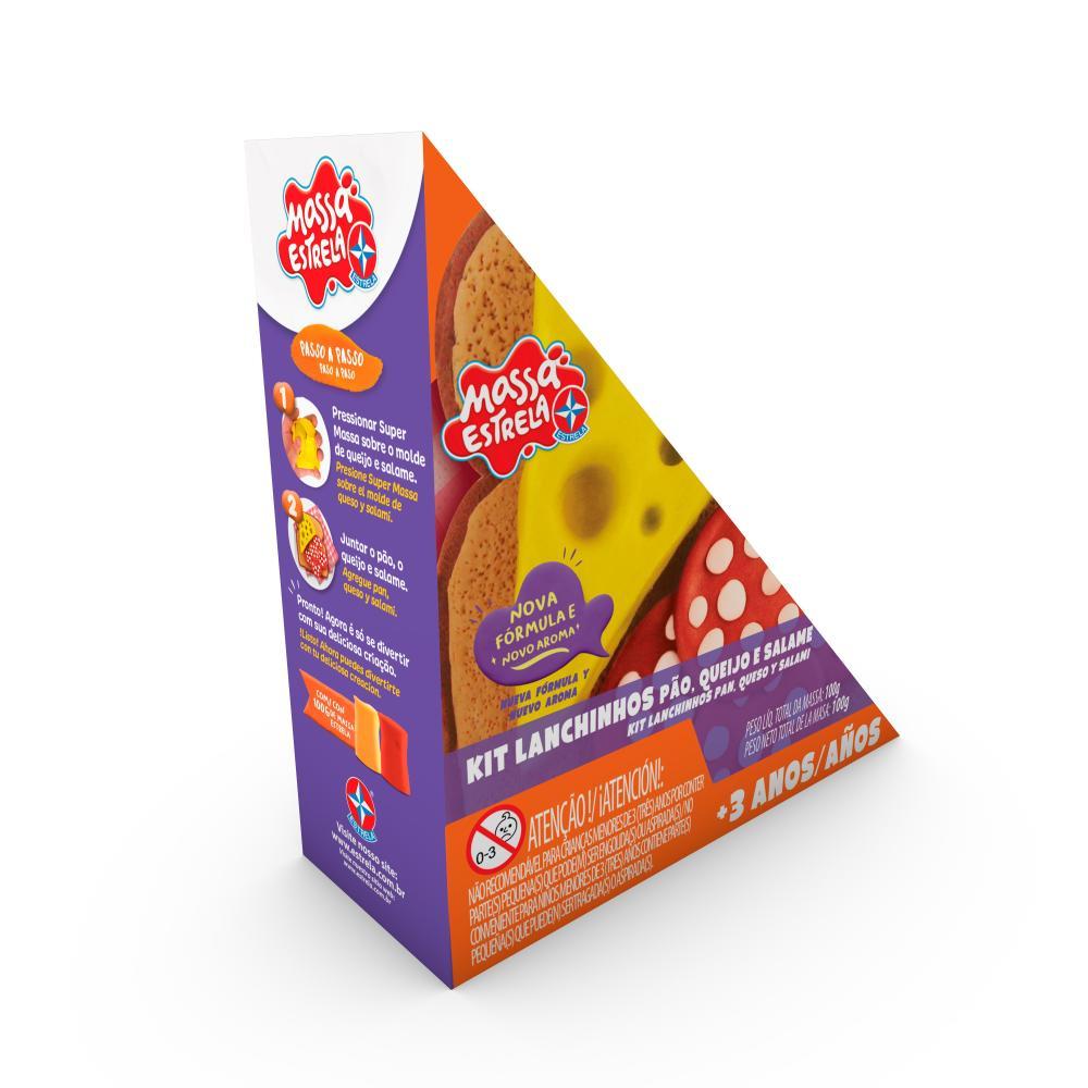 Kit Super Massa Lanchinhos Pão Queijo e Salame - Estrela - 2