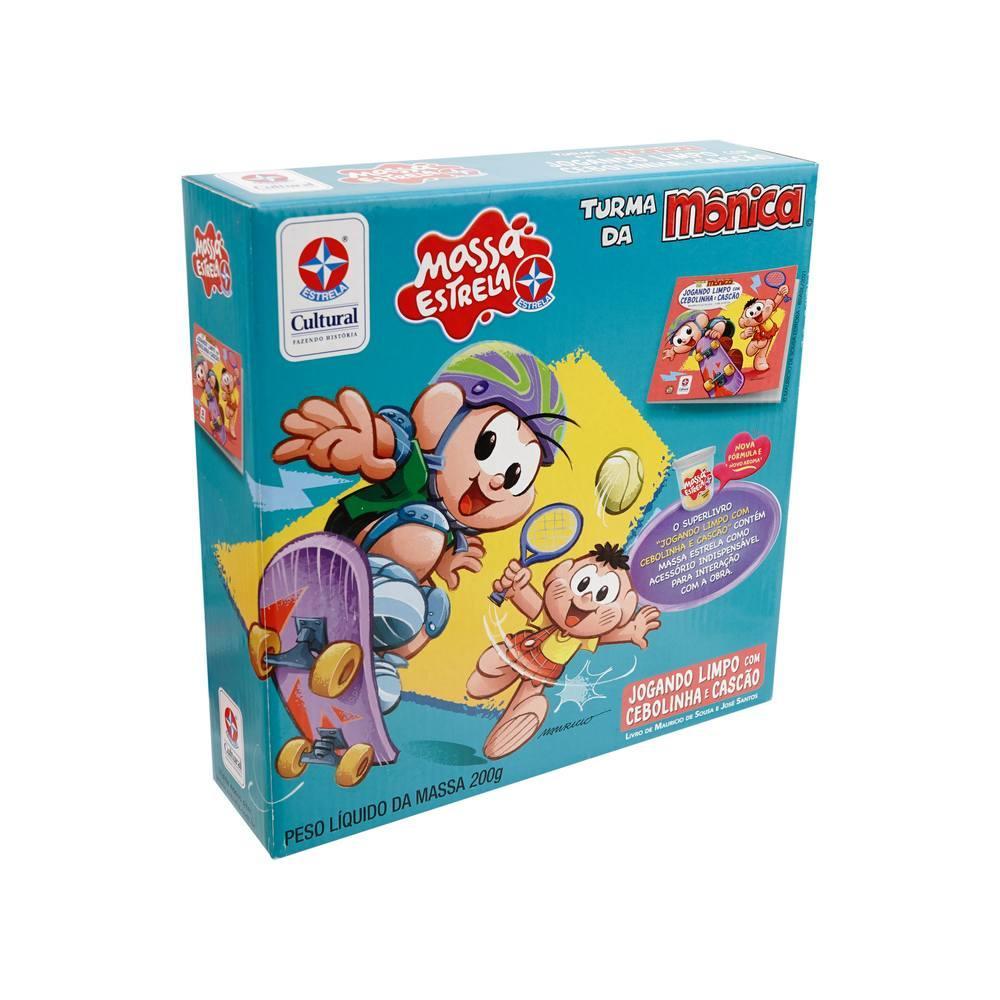 Livro Jogando Limpo Cebolinha eCascão c/ Super Massa Estrela - 1