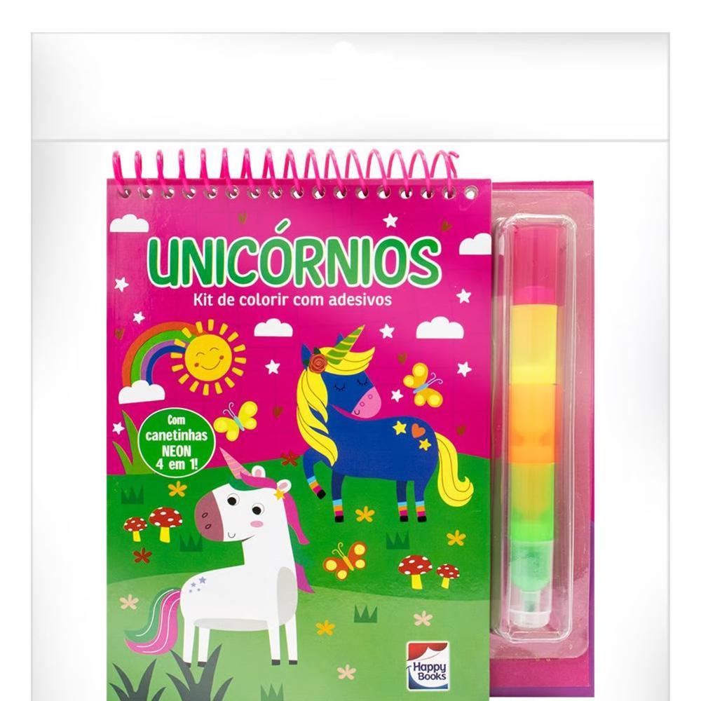 Livrinho 4 em 1 Unicórnios - Happy Books - 1