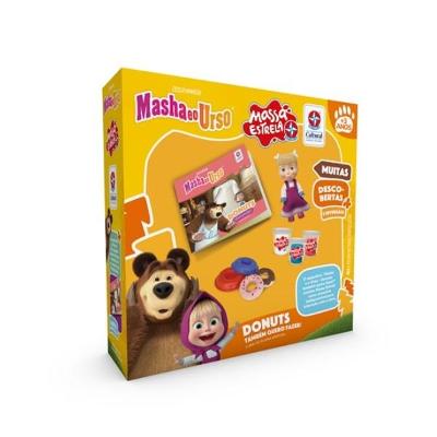Livro Masha e o Urso com Donuts com Massa - Estrela
