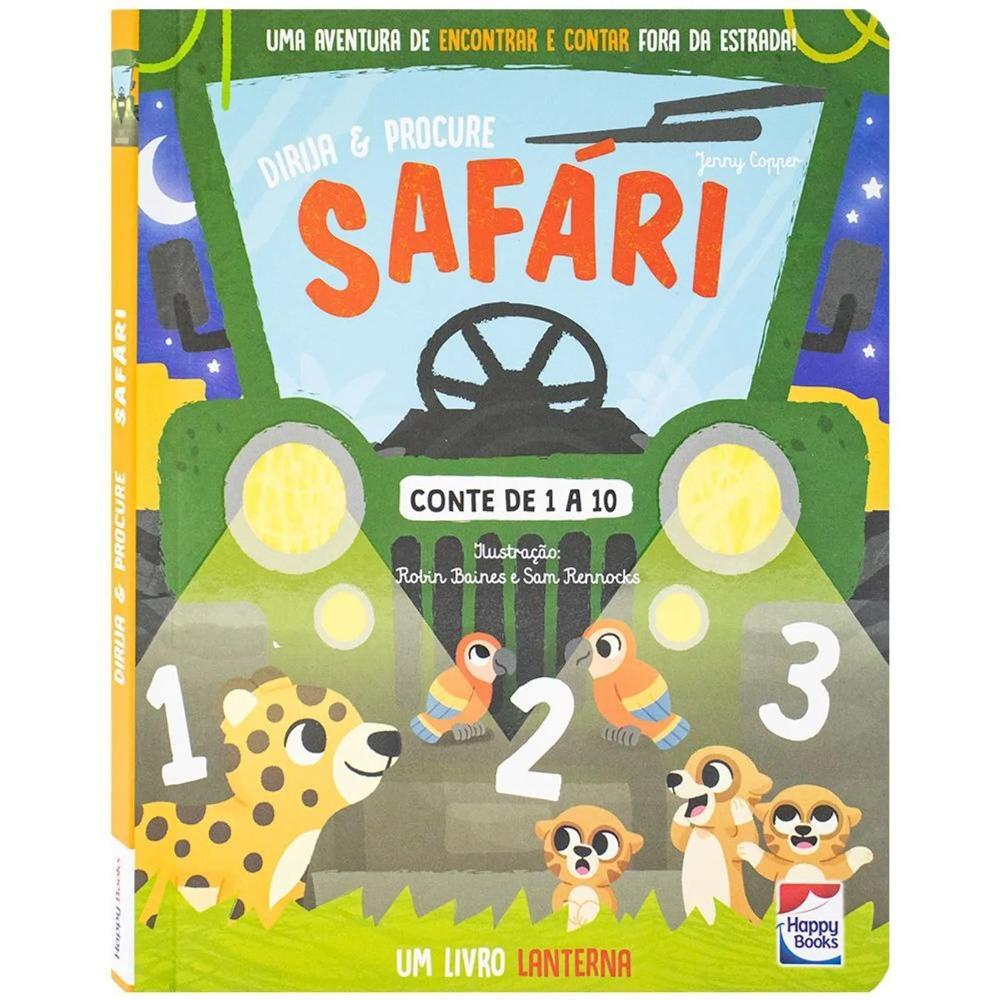 Livro Lanterna: Safari - Dirija & Procure - Happy Books - 1