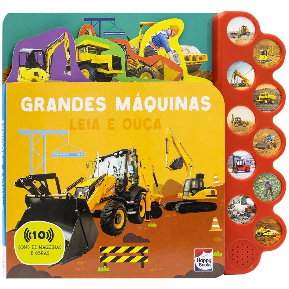 Livro Leia e Ouça: Grandes Máquinas - Happy Books - 1