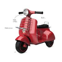 Mini Veículo Elétrico Lambreta 6V Vermelho - Bandeirante - 2