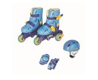 Patins Tri-line 26 29 Ajustável Com Acessórios Azul - Fênix - 1