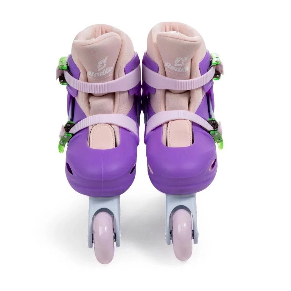 Patins Inline Roxo Prata 30 ao 33 - Fênix - 3