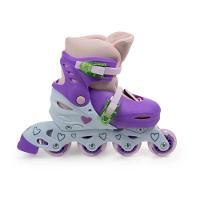 Patins Inline Roxo Prata 30 ao 33 - Fênix - 1