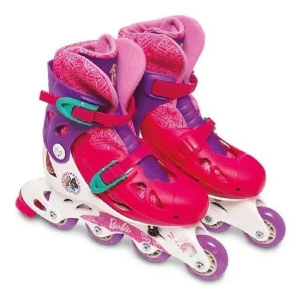Patins da Barbie Ajustável M2 33 ao 36 - Fun Toys - 3