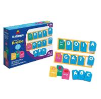 Quebra-Cabeça de Encaixe Aprendendo Braille - Xalingo - 1