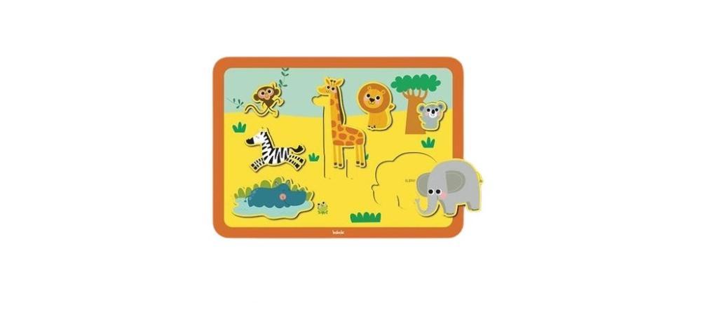 Quebra Cabeça e Encaixe Safari - BaBebi - 1