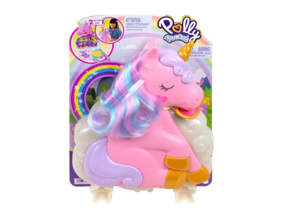 Polly Pocket Salão De Unicórnio Arco-íris - HKV51 - Mattel - 1