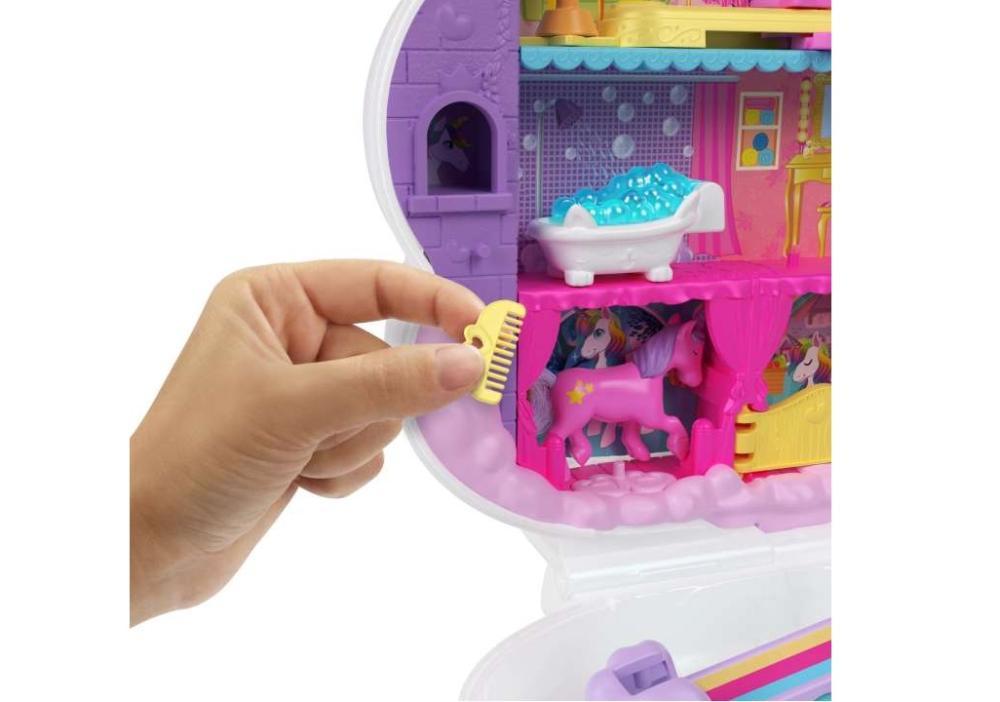 Polly Pocket Salão De Unicórnio Arco-íris - HKV51 - Mattel - 3