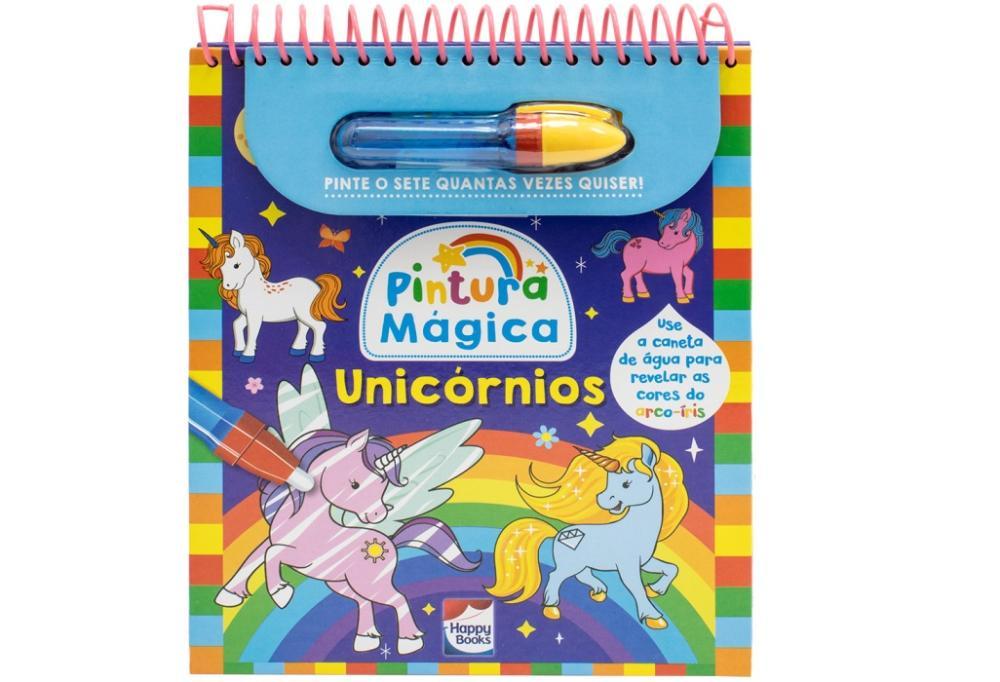 Pintura Mágica Unicórnios - Happy Books - 1