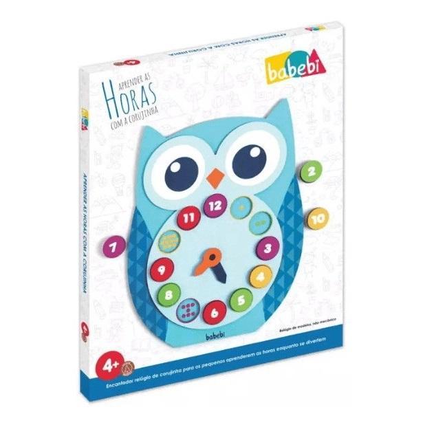 Relógio Educativo Aprendendo As Horas Com A Corujinha Babebi - 1