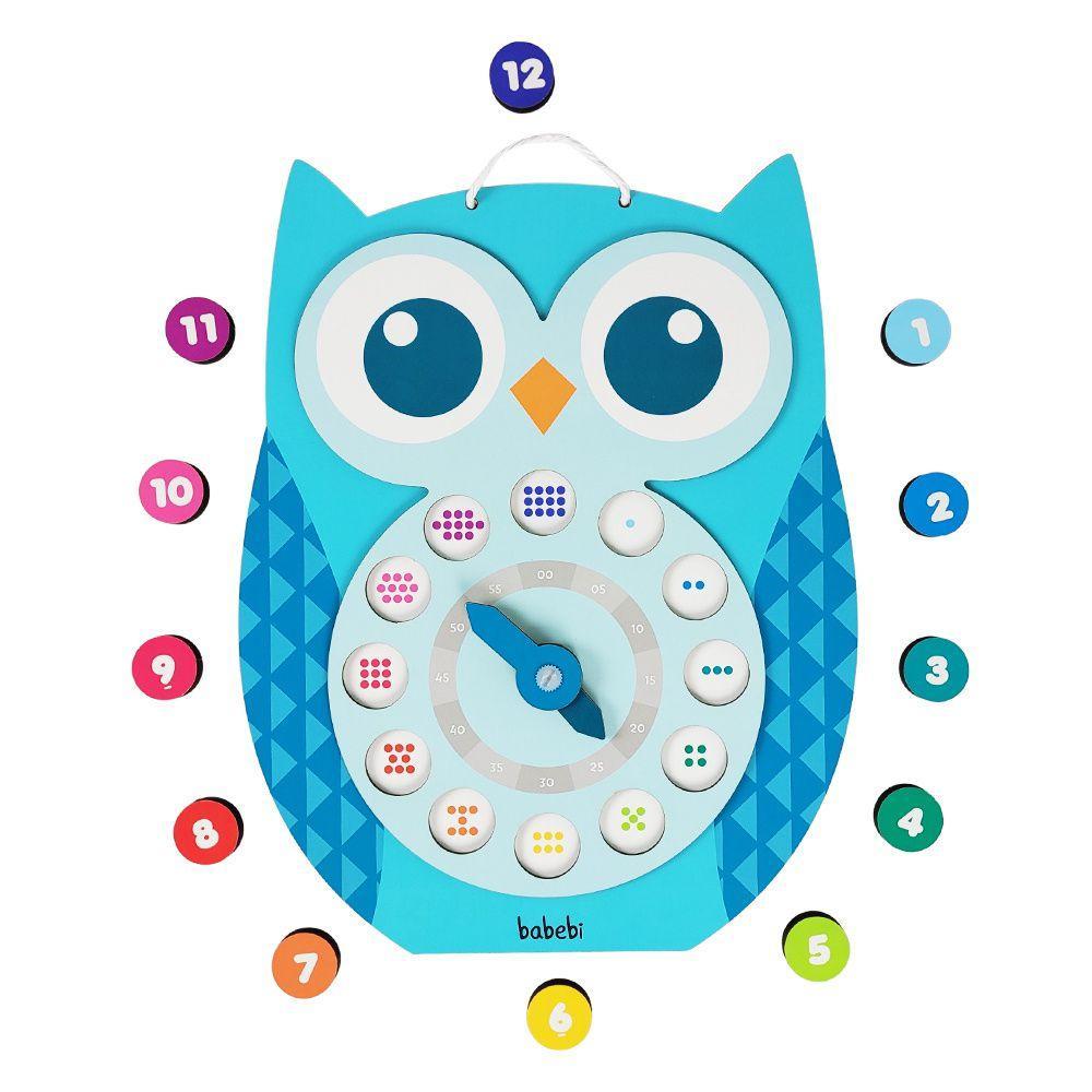 Relógio Educativo Aprendendo As Horas Com A Corujinha Babebi - 2