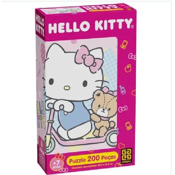 Quebra-Cabeça Puzzle 200 peças Hello Kitty- Grow - 1