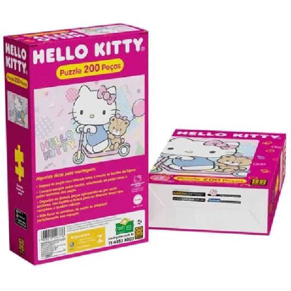 Quebra-Cabeça Puzzle 200 peças Hello Kitty- Grow - 3