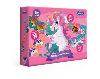 Super Kit – Unicórnios - Quebra-Cabeça 100 peças - Toyster