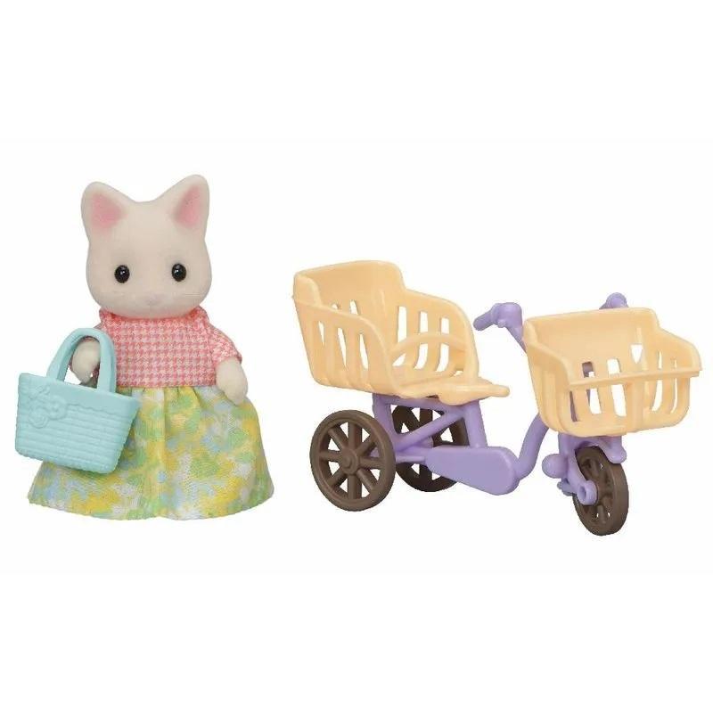 Sylvanian Families Passeio Bicicleta Mamãe Gato- Epoch Magia - 2