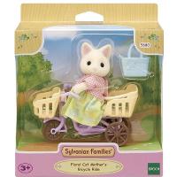 Sylvanian Families Passeio Bicicleta Mamãe Gato- Epoch Magia - 1