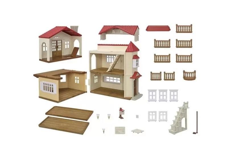 Sylvanian Casa Telhado Vermelho Sótão Secreto - Epoch Magia - 4