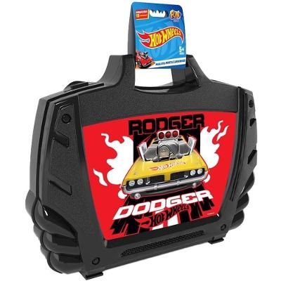 Maleta Porta Carrinhos Hot Wheels Preto - Fun