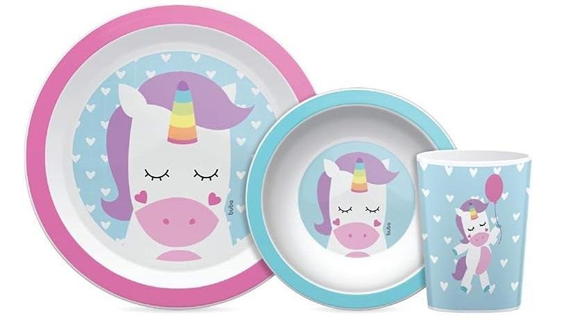 Kit Refeição Infantil Bubazoo Unicórnio - Buba - 1