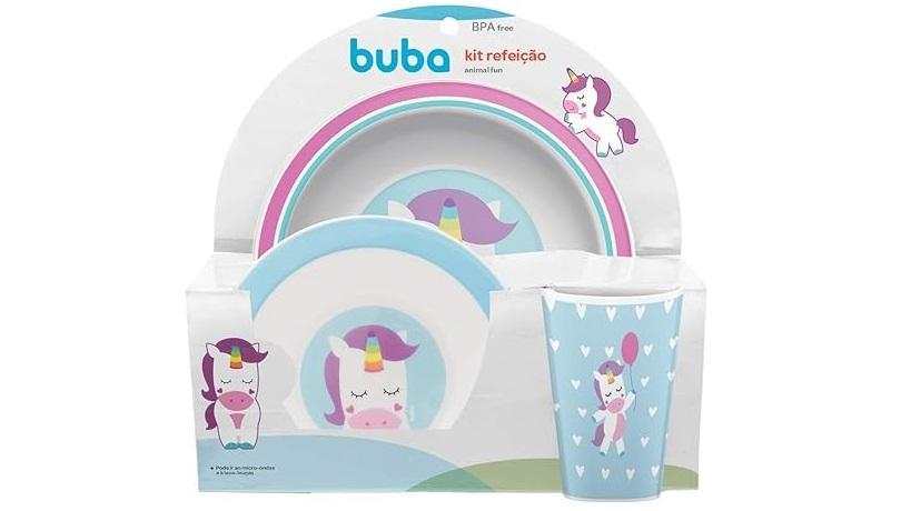Kit Refeição Infantil Bubazoo Unicórnio - Buba - 2