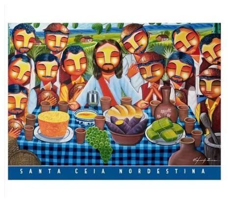 Quebra-Cabeça Puzzle 500 peças Santa Ceia Eduardo Lima- Grow - 3