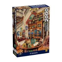 Quebra-cabeça Puzzle Livraria - 2000 peças - Grow - 1
