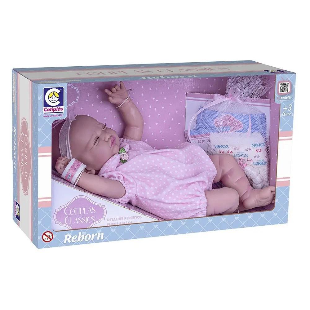 Boneca Bebê Reborn Classics Menina - Cotiplás - 1