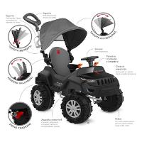 SuperJipe Reclinável Com Capota Passeio e Pedal - Preto - Bandeirante - 4