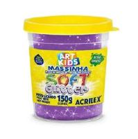 Massa Soft Glitter 150g Violeta - Acrilex   - 1