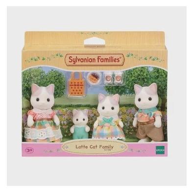 Sylvanian Families Família dos Gatos de Leite - Epoch Magia
