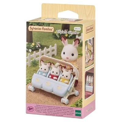 Sylvanian Families Carrinho Trigemeos - Epoch Magia 