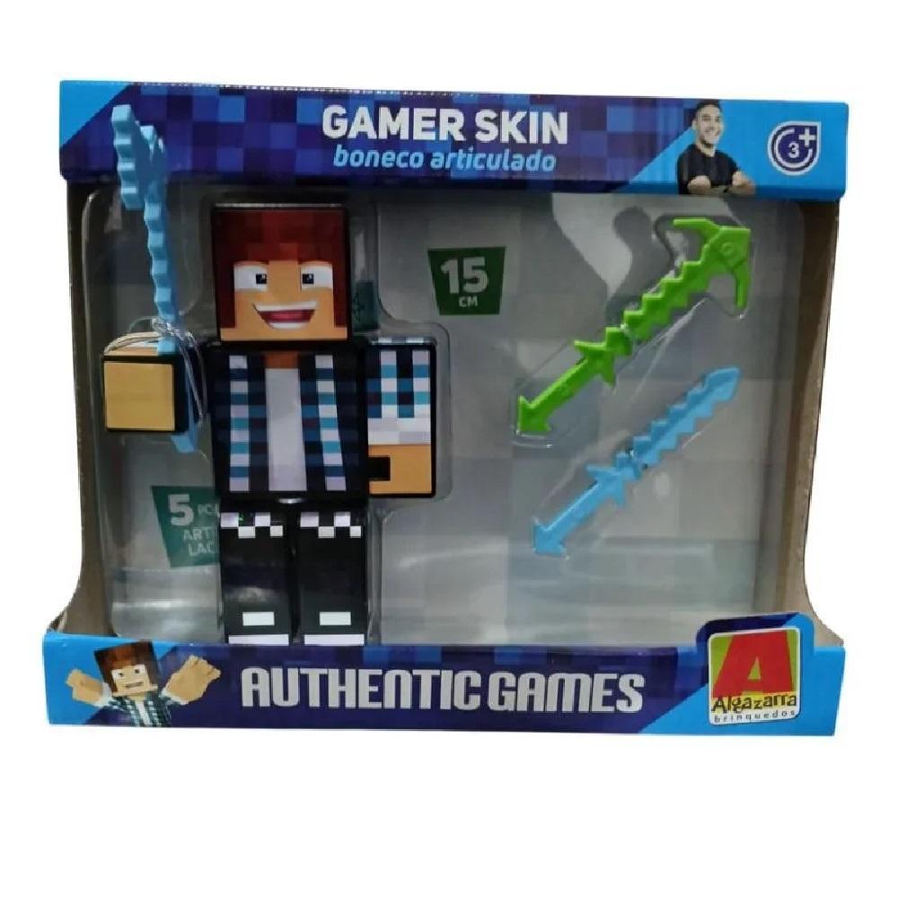 Boneco Authentic Games 15 Cm Com Acessórios - Algazarra - 1