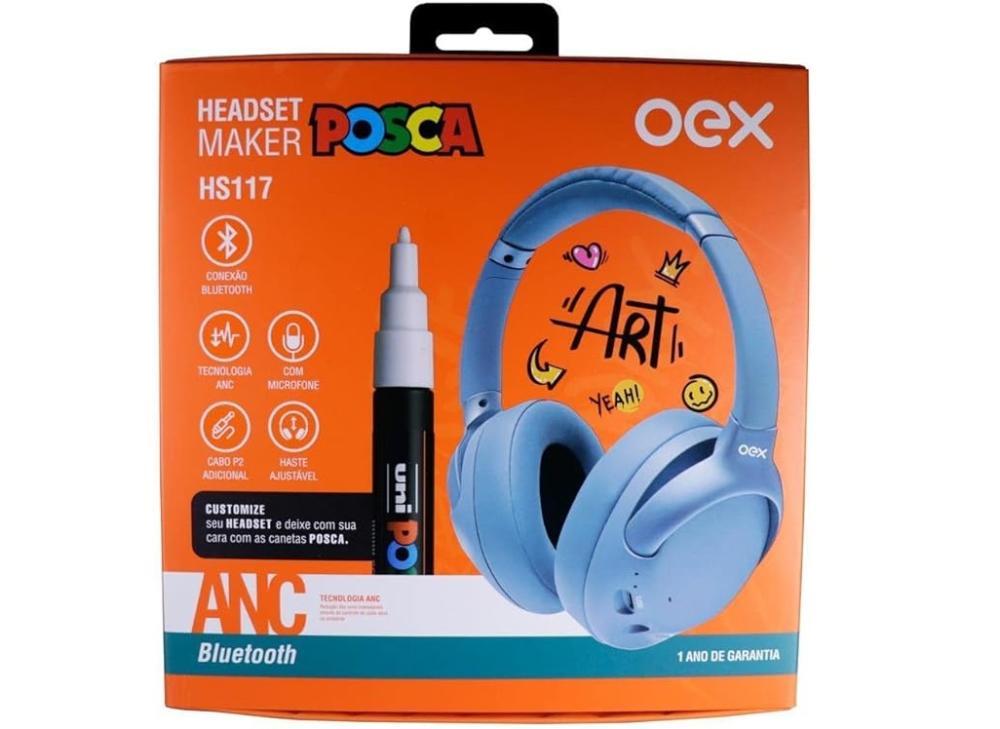 Headphone Bluetooth Maker Posca HS117 - Oex - 1