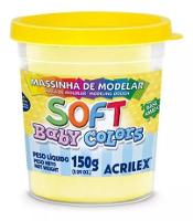 Massa de Modelar Soft 150G - Amarelo Bebê - Acrilex - 1