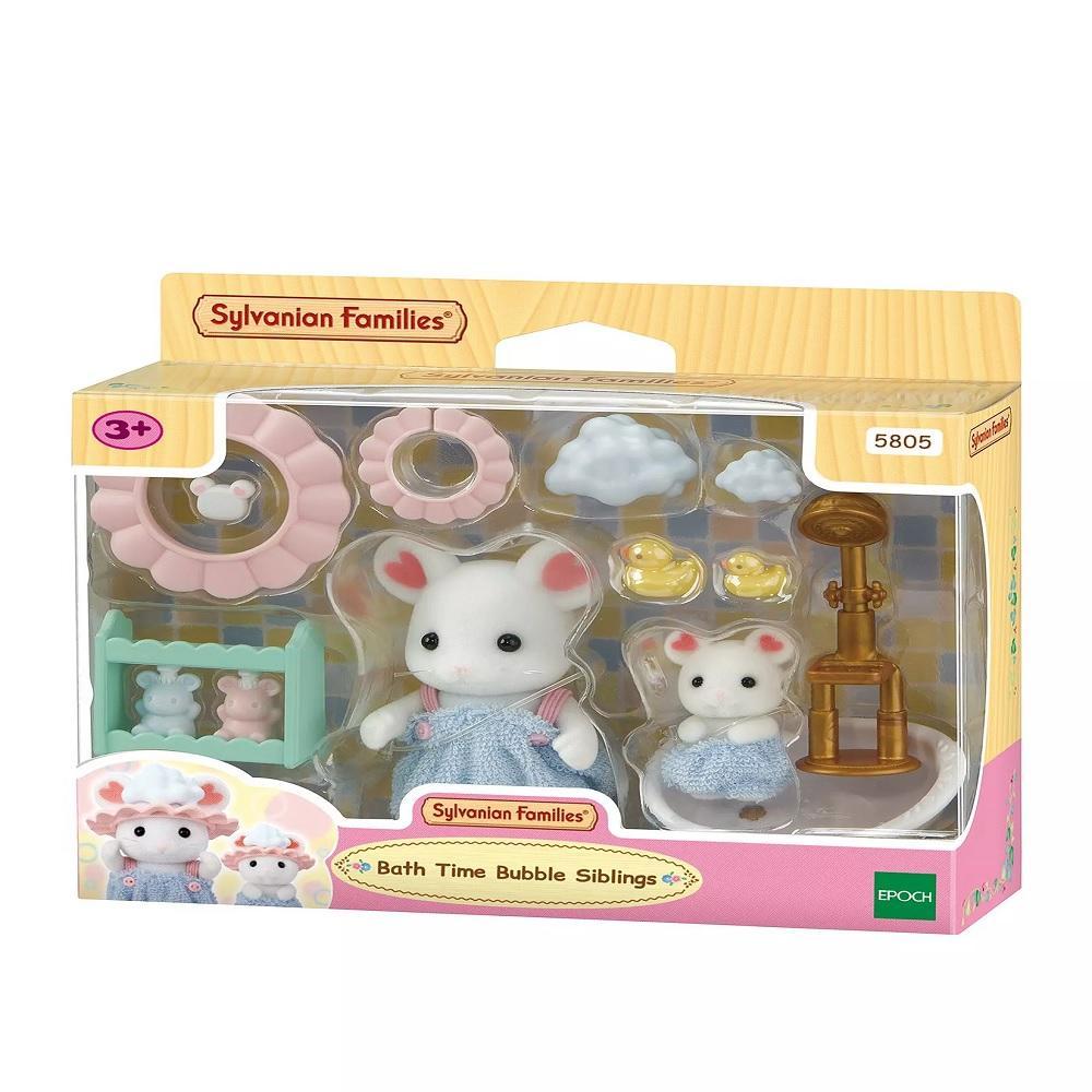 Sylvanian Families- Hora do Banho Irmãos Bolhas -Epoch Magia - 1
