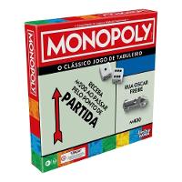 Jogo De Tabuleiro Monopoly Clássico - G0009 - Hasbro  - 1